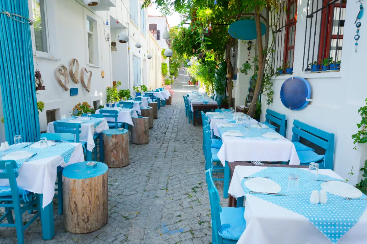 Bozcaada restaurant street